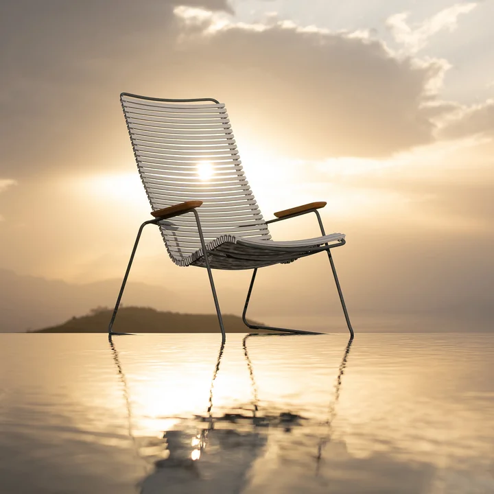 HOUE - CLICK Outdoor Lounge Chair, olivgrün