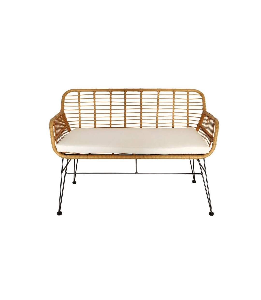 Paris Prix - Banc D'extérieur & Coussin surabaya 116cm Beige