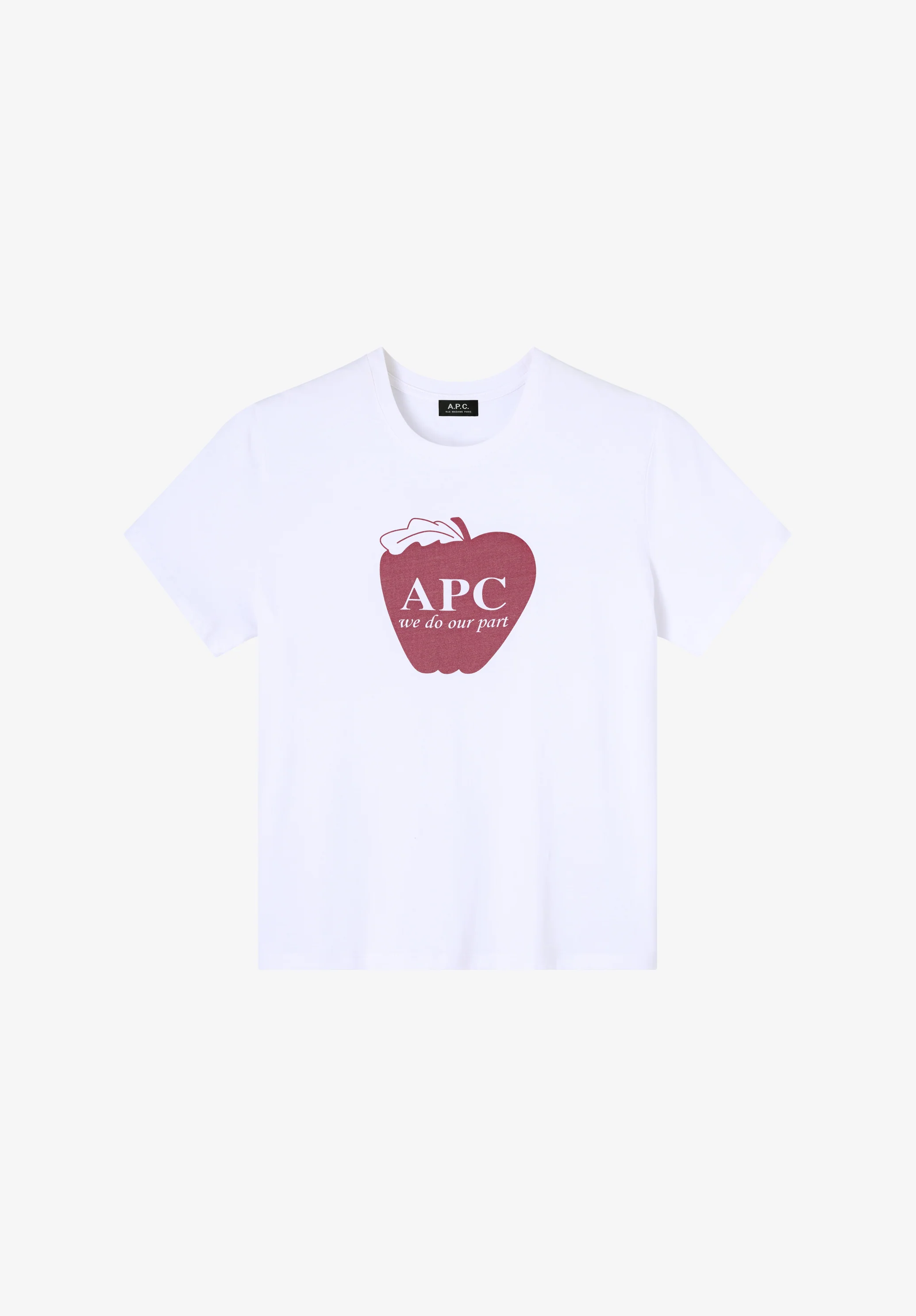 T-Shirt Pomme - Blanc