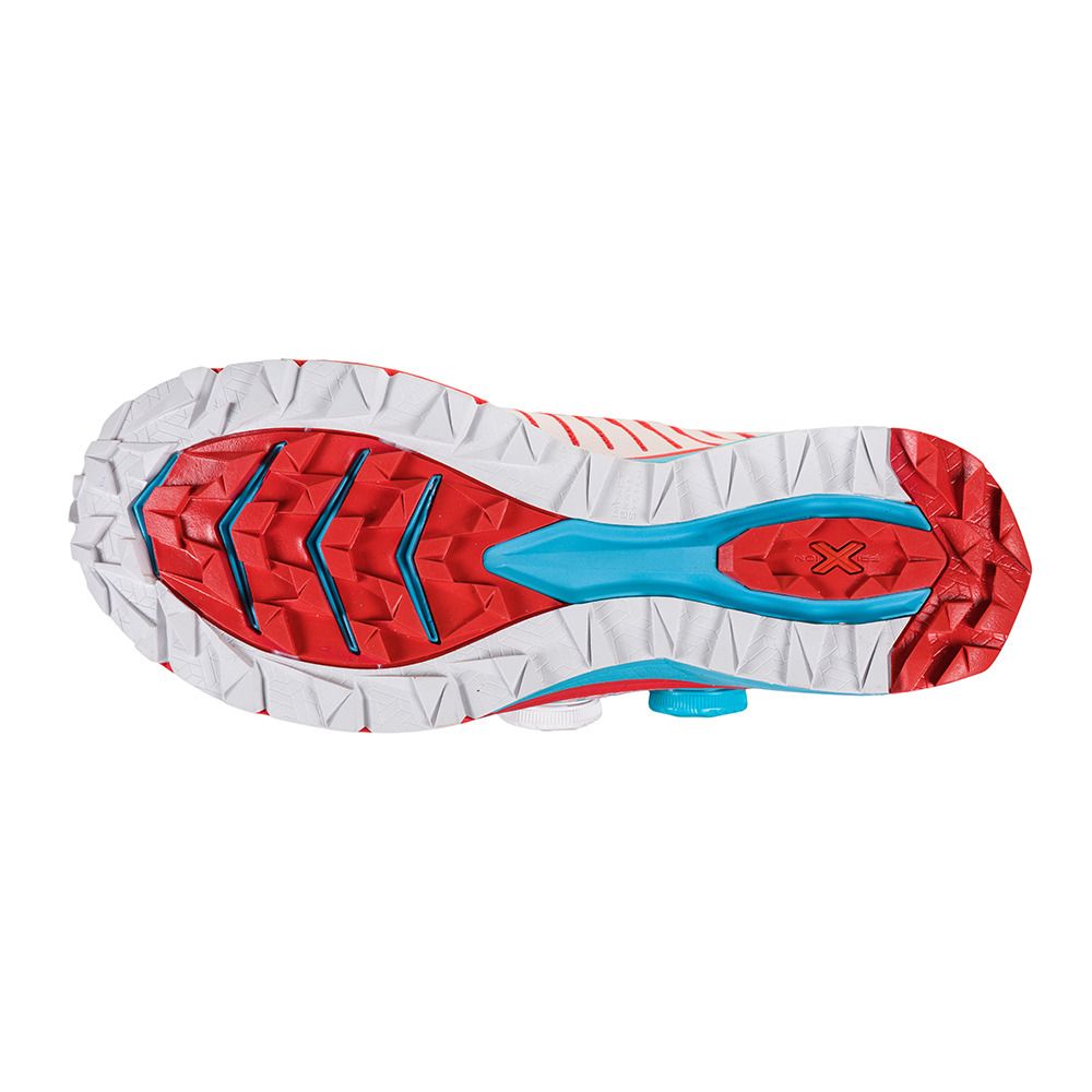 La Sportiva JACKAL II BOA® - Chaussures trail Femme white/hibiscus