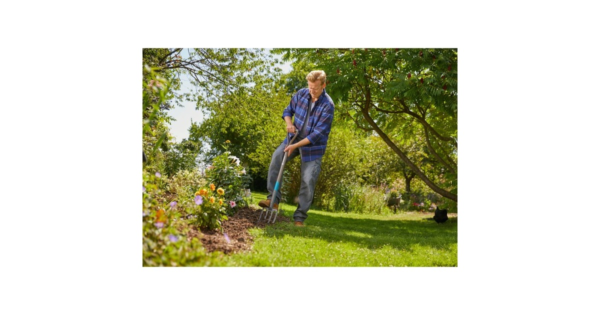 GARDENANatureLine Spitvork  (Houtkleur/turquoise, 17002-20)