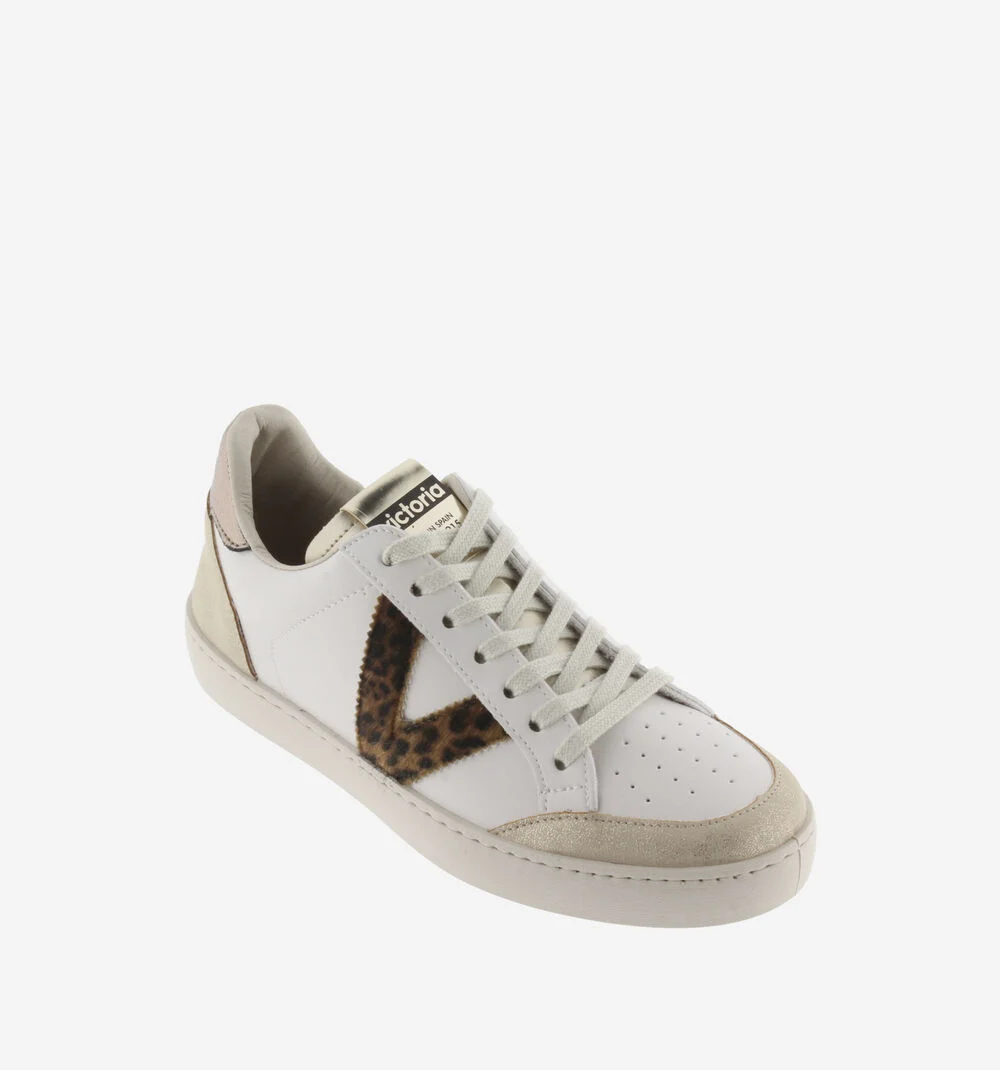 BERLÍN EFFET CUIR BRILLANCE Baskets pour femmes à imprimé animalier CUERO