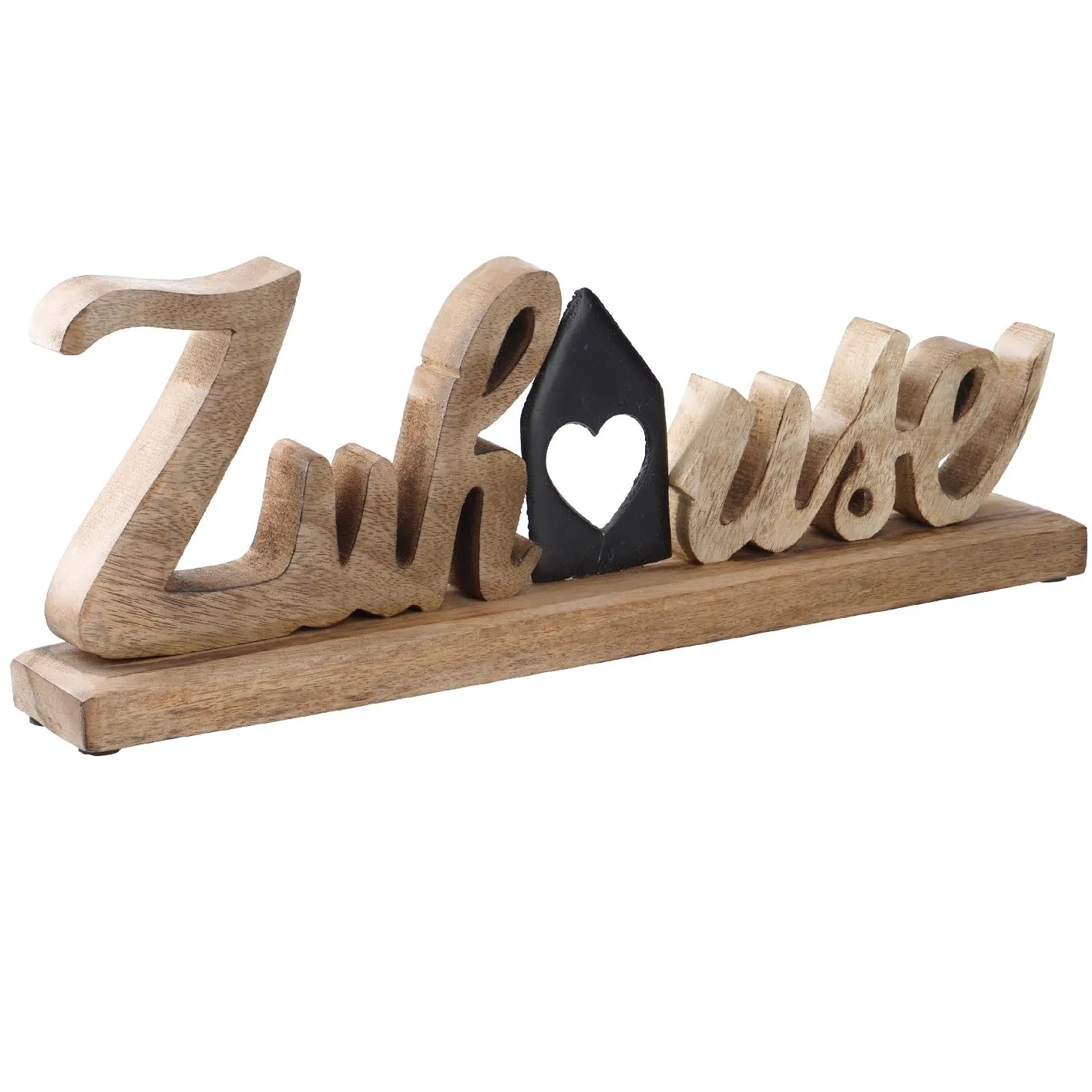 Schriftzug Zuhause, schwarz