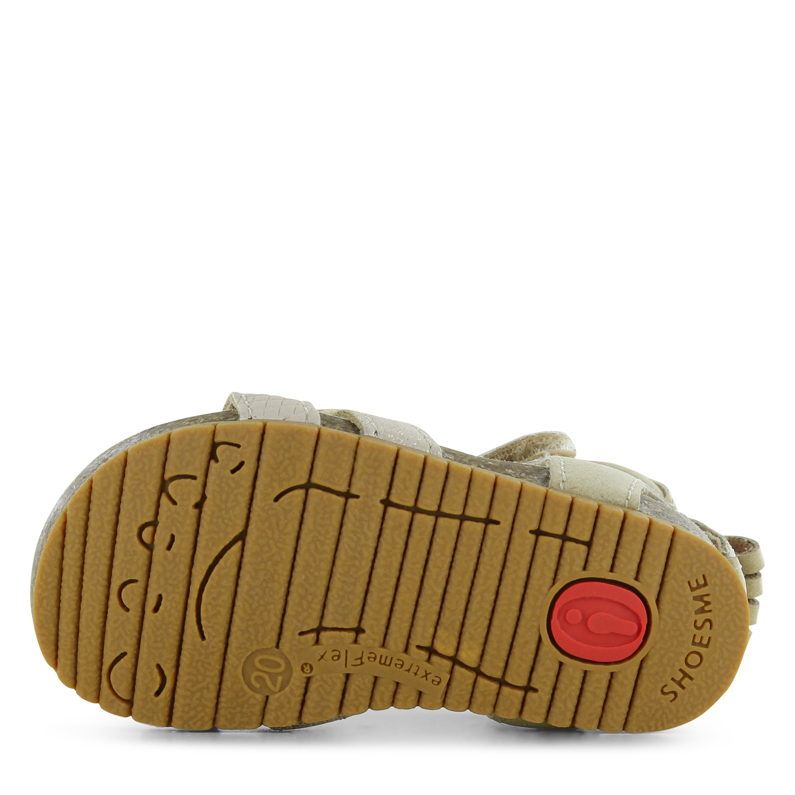 Shoesme taupe sandaal met hartje Microleer | Meisjes schoenen