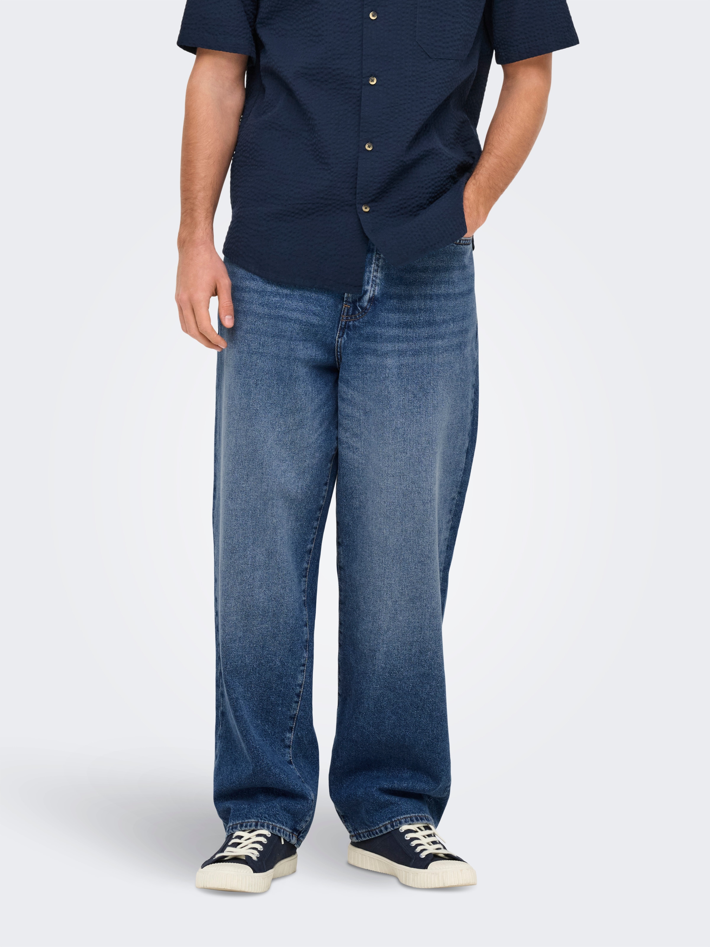 ONLY & SONS Loose-fit-Jeans »ONSFADE LOOSE BOX TAI DNM MU OTL«