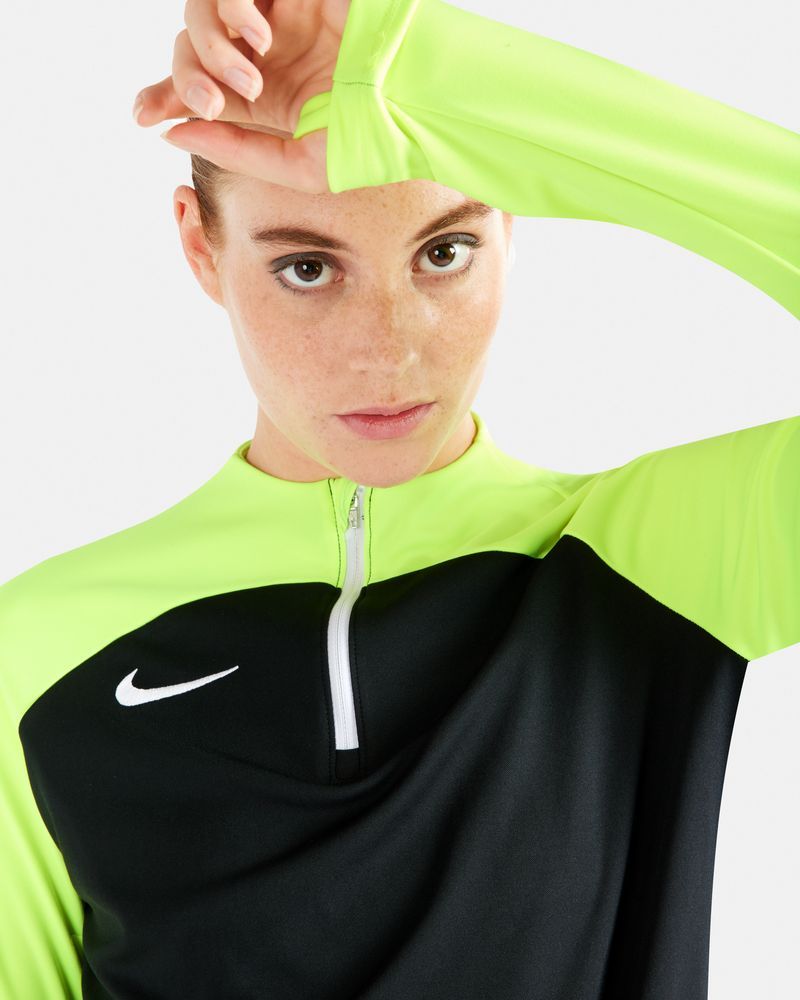 Haut d'entrainement 1/4 Zip Nike Academy Pro Noir & Jaune Fluo pour femme