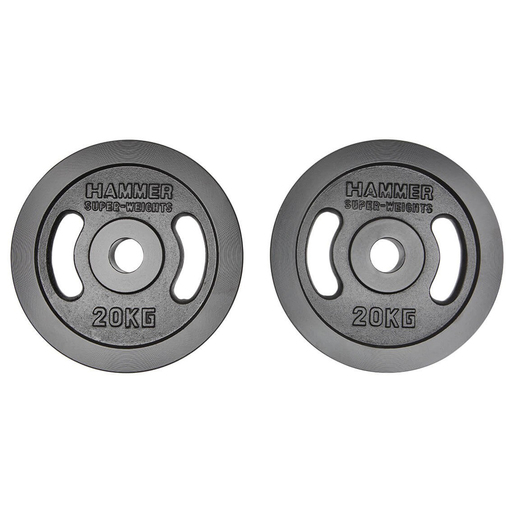 Anilhas olímpicas de ferro 2x20 kg Finnlo