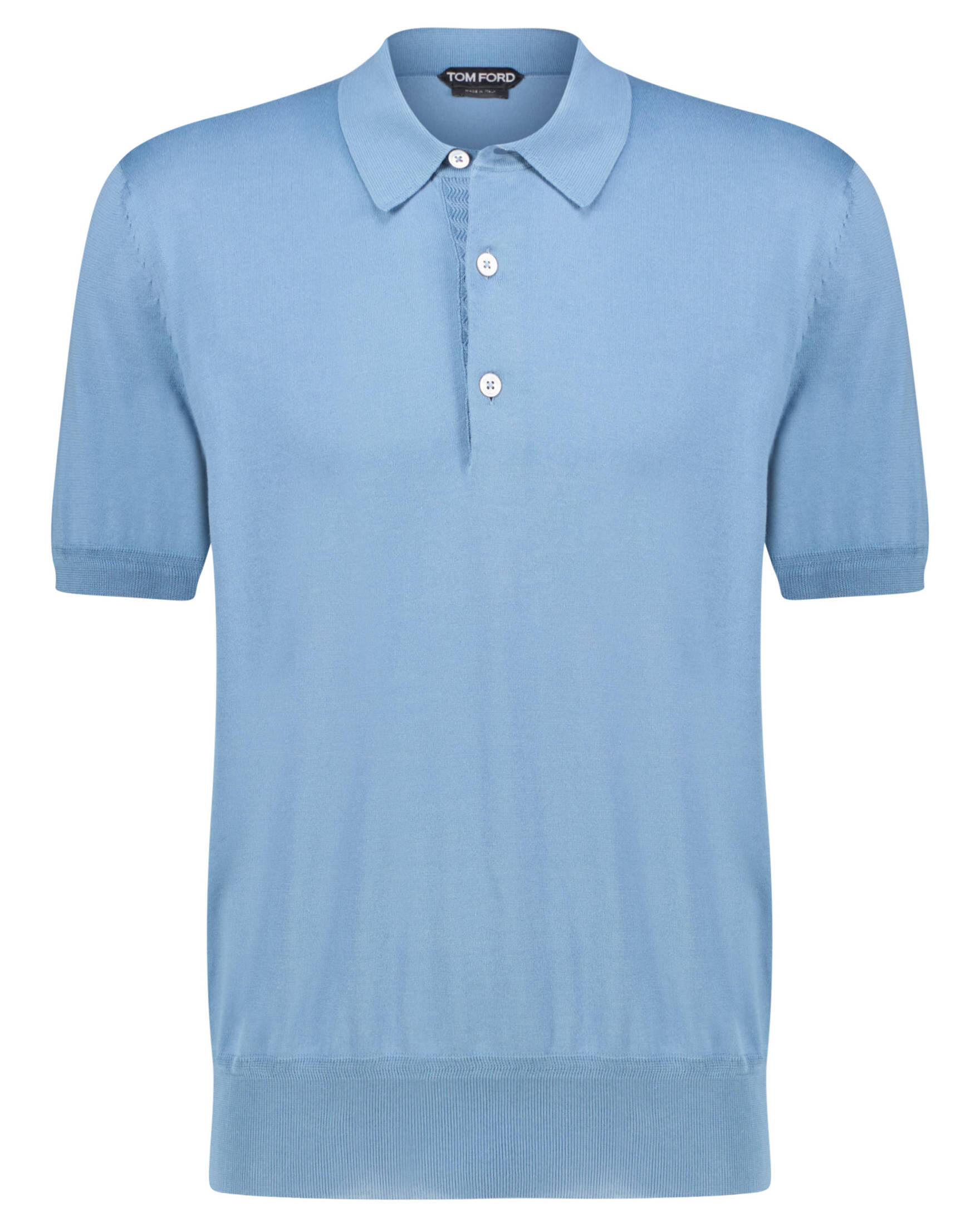 Tom Ford| Herren Feinstrickpolo kurzärmlig SUPERFINE SEA ISLAND COTTON