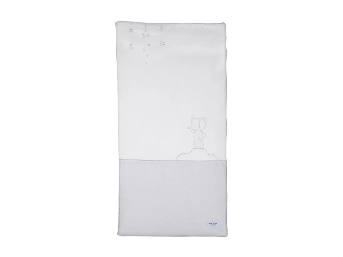 Edredon pour lit bébé en coton blanc