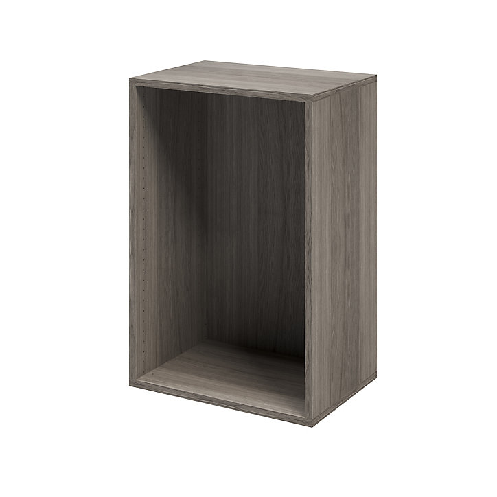 Caisson effet chêne grisé GoodHome Atomia H. 75 x L. 50 x P. 35 cm