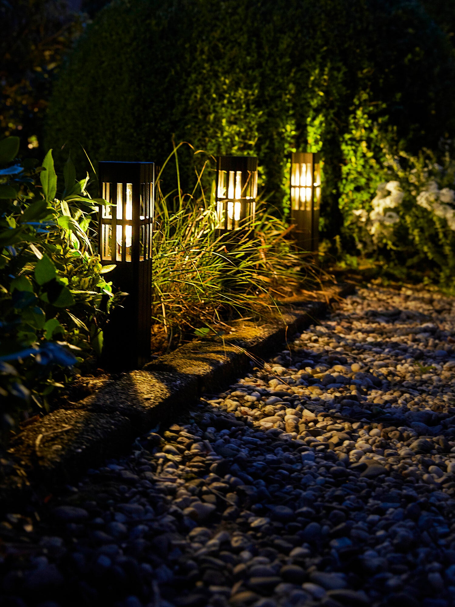 Luxform Lighting solar staande buitenlamp Florida zwart 7 x 7 x 49 cm