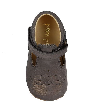 Pom Pom Ballerina Hausschuhe - Dark Glitter