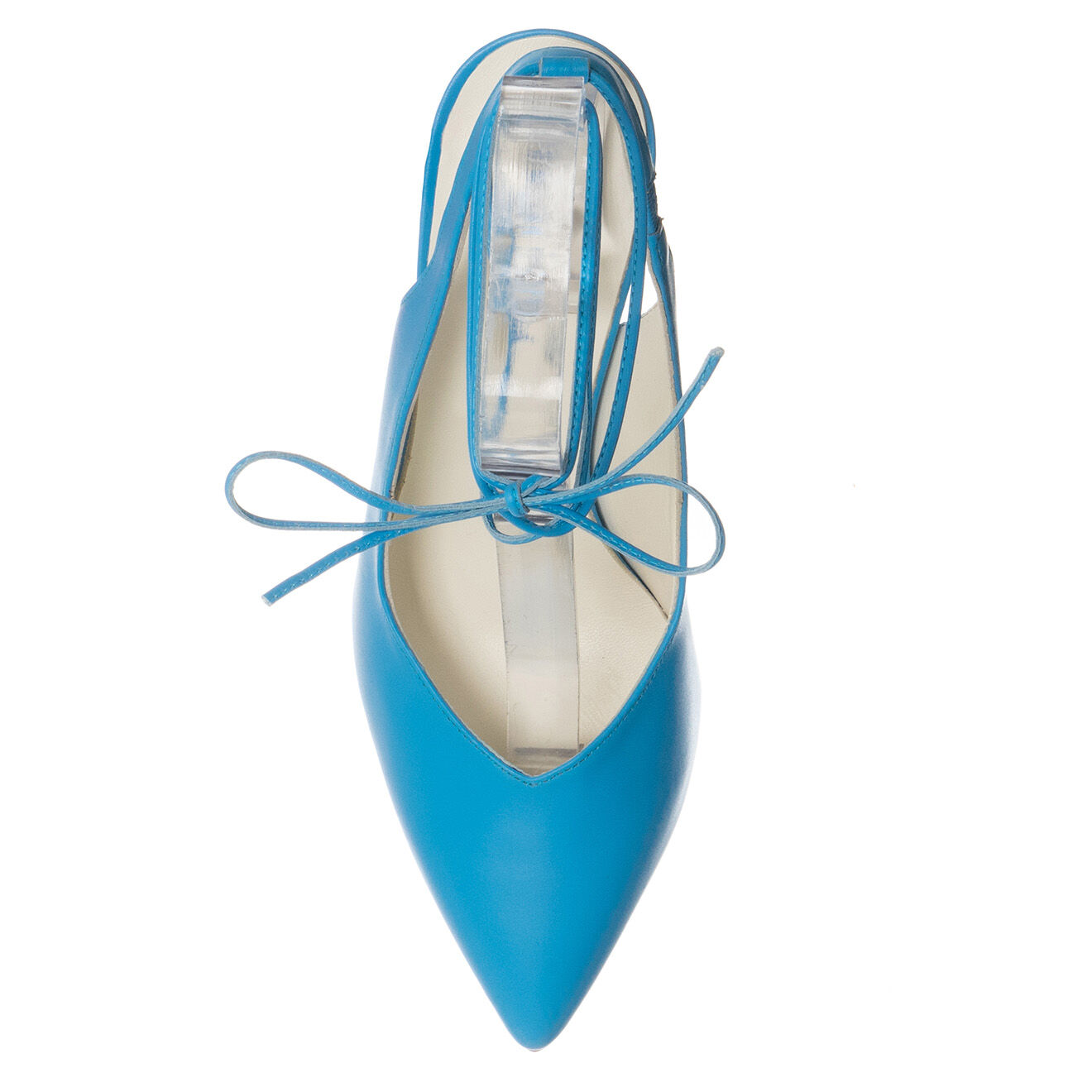 Loretta Pettinari Slingbacks en Cuir Baila bleues - Talon 7.5 cm