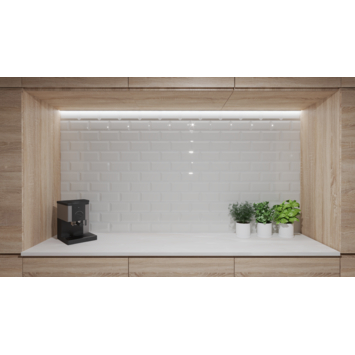 Wandtegel metro 10 cm x 20 cm keramiek wit 1,00 m²