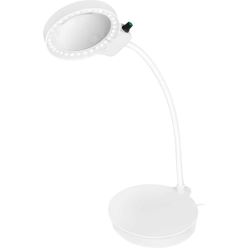 Lampe loupe à LED, à 2 lentilles, dimmable, blanc