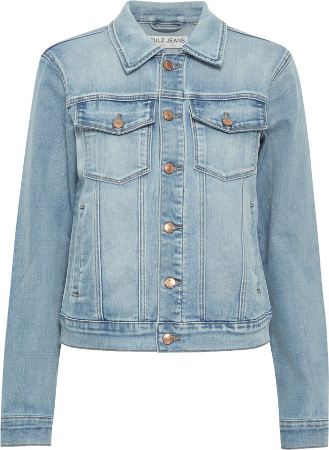 PULZ Jeans PZJAY Denim Jacket Light blue denim