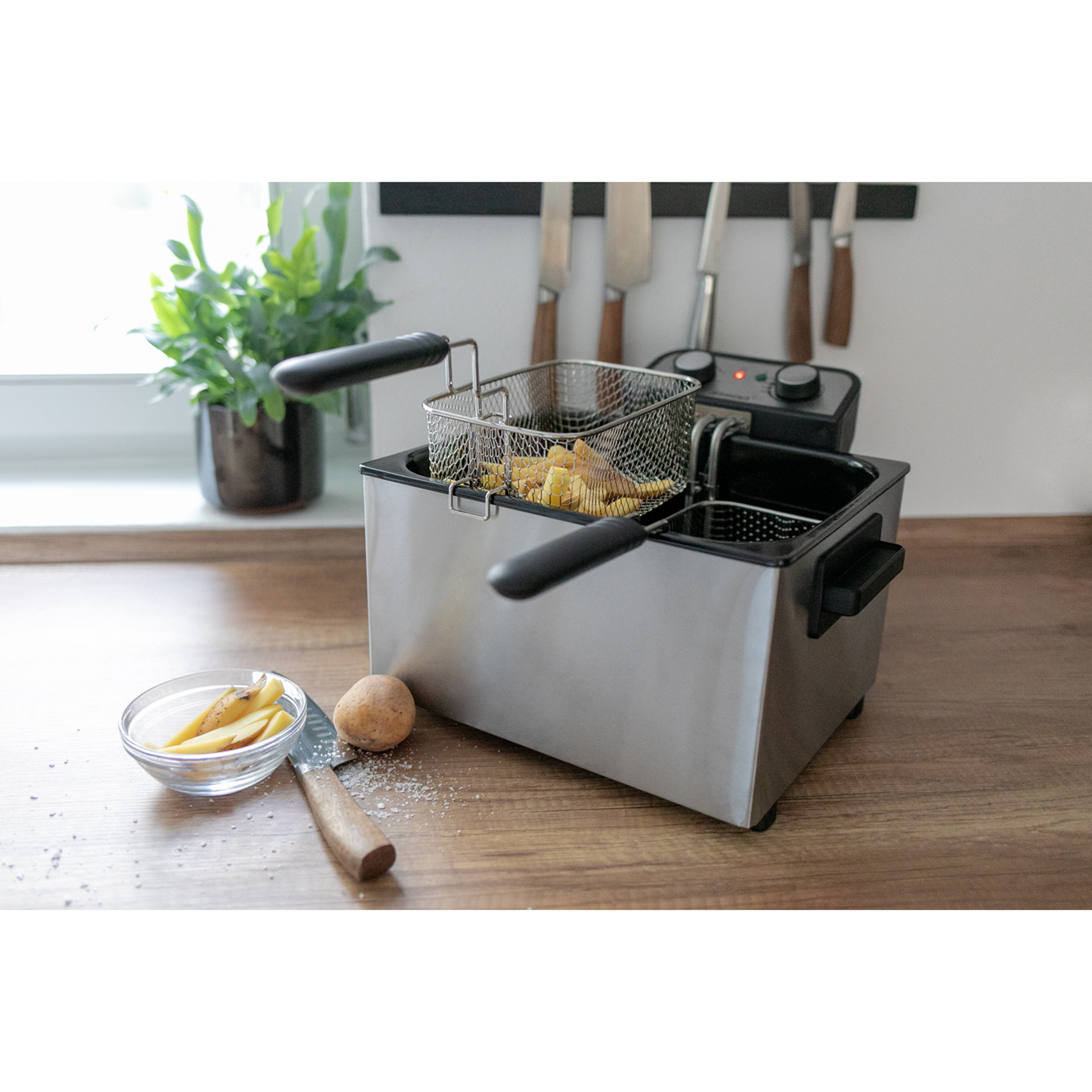 STEBA Edelstahlfritteuse - 5 Liter - 3000 Watt