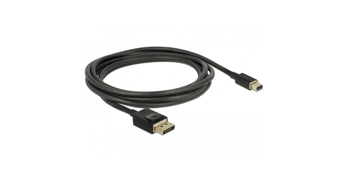 DeLOCKMini DisplayPort > DisplayPort kabel  (Zwart, 2 meter, 8K 60 Hz )