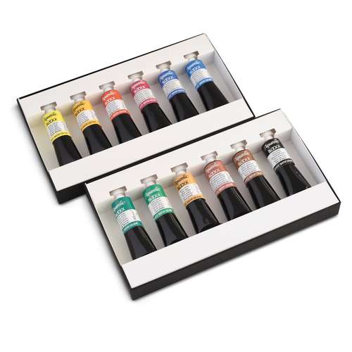 BLOCKX Aquarellfarben-Sets, 6 x 15-ml-Tuben