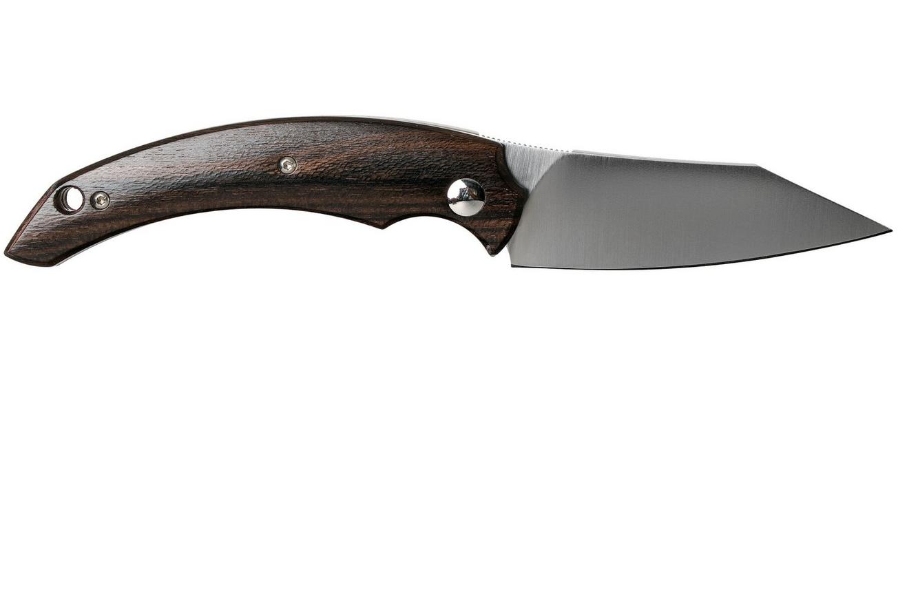 Fox Slim Dragotac Piemontes FX-518ZW Ziricote Wood zakmes, Bastinelli design
