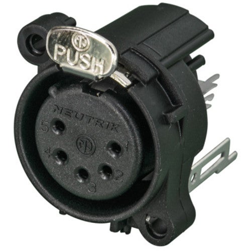 Neutrik NC5FAV 5-polig XLR chassisdeel female