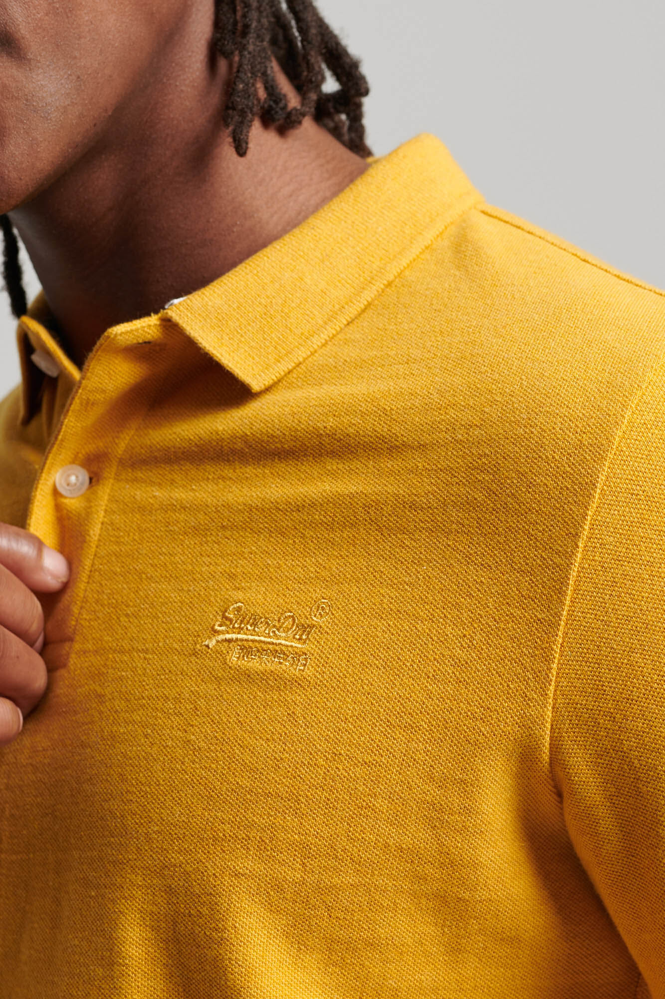Camisa polo clássica em piqué da Superdry
