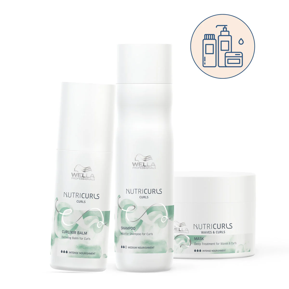 Routine Cheveux Bouclés Nutricurls 550ml