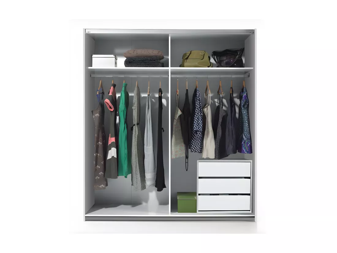 Caisson 3 tiroirs pour intérieur d'armoire - TSIRA - L 60 x l 44 x H 57 cm