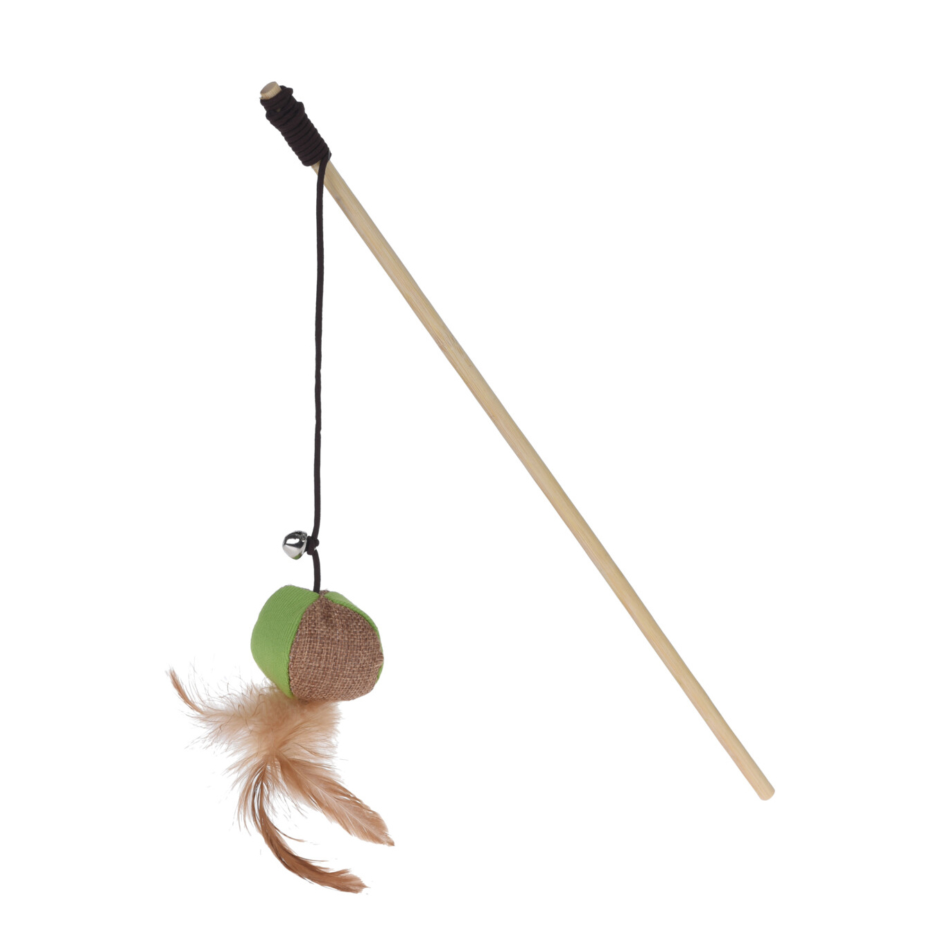 Katzenspielzeug Angel mit Glocke 40 cm