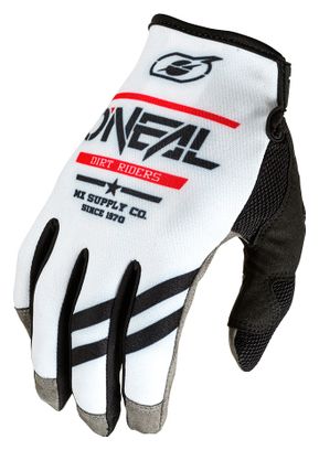 Gants Longs O'Neal MAYHEM SQUADRON V.22 Blanc/Noir