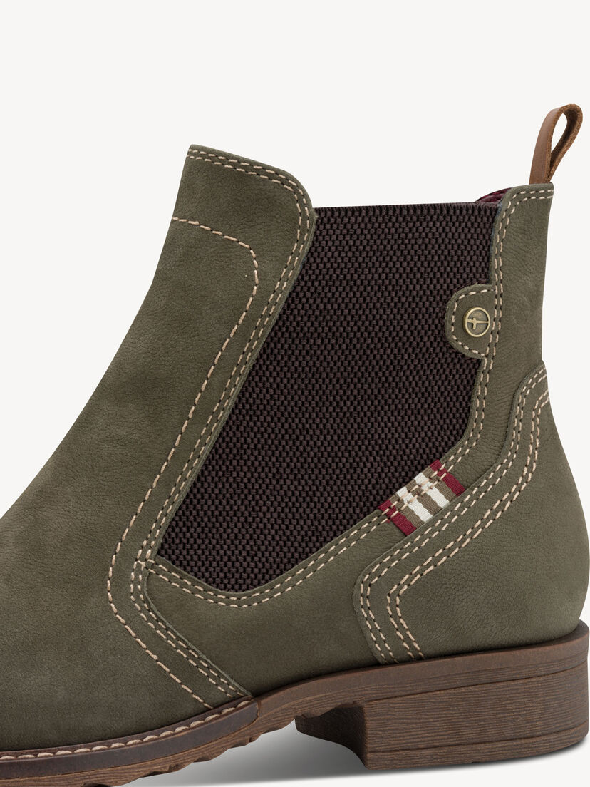 Leren Chelseaboot - groen