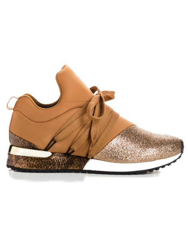 Baskets ILAN lycra Camel - Reqins