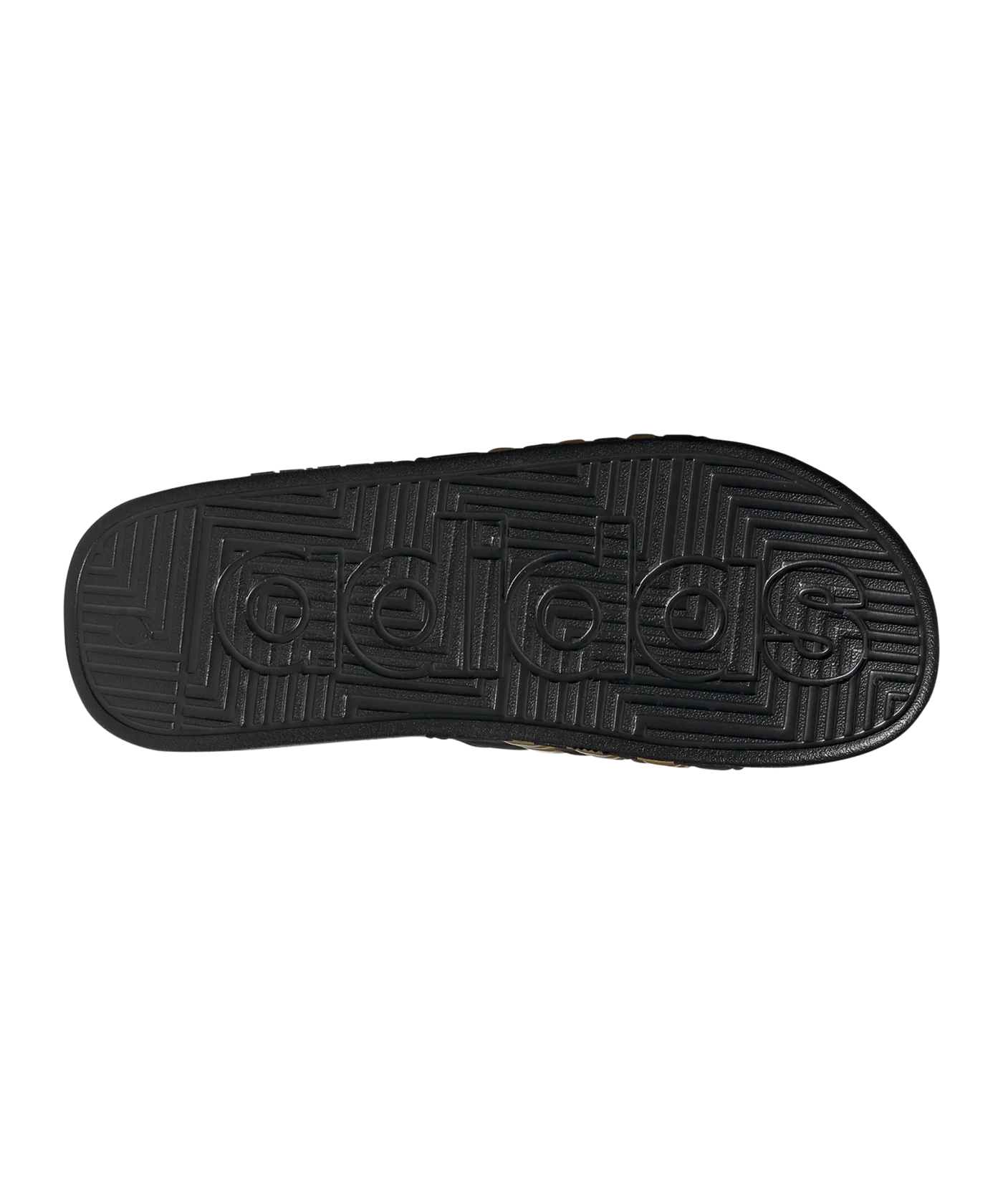 adidas Adissage Badelatsche Schwarz Gold