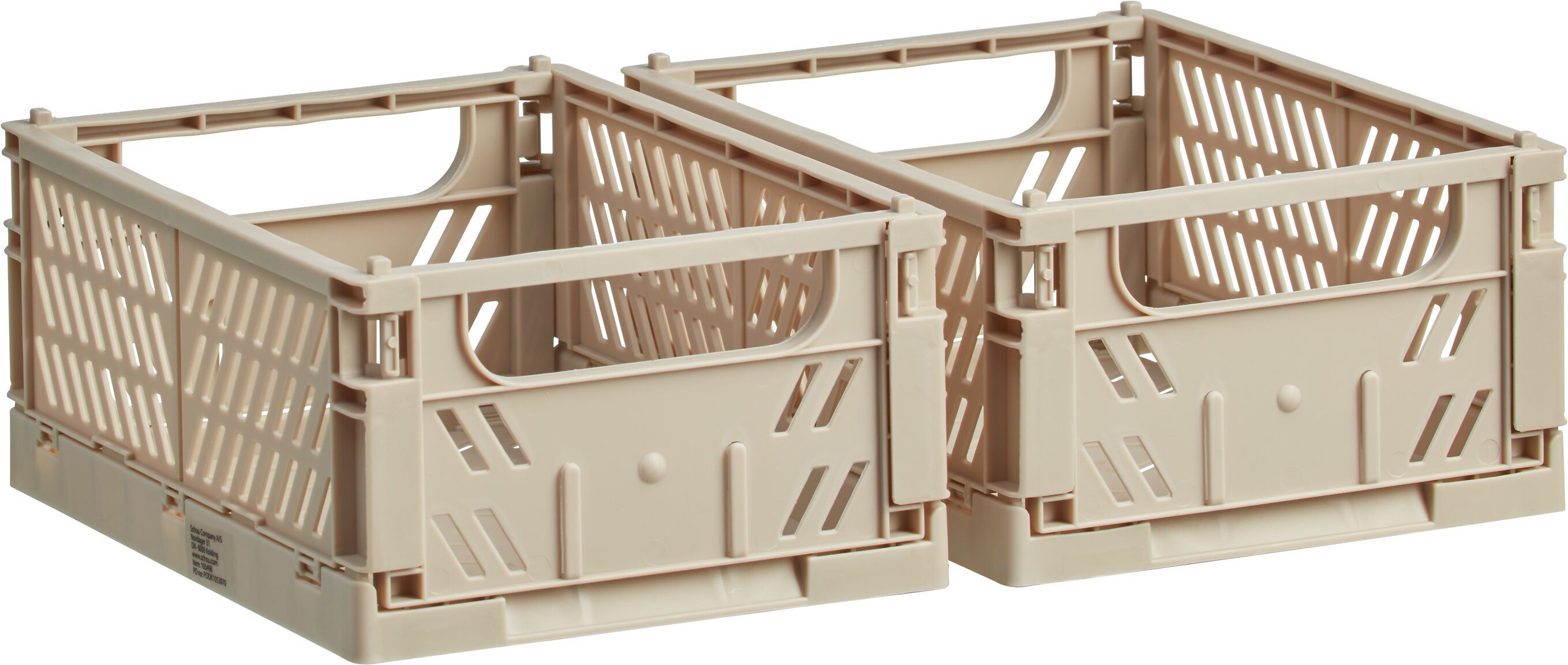 FELIX S Klappbox - Taupe / B: 12.2 cm x T: 16.5 cm x H: 3.4 cm