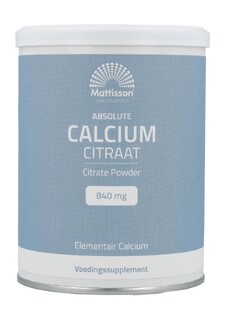 Mattisson HealthStyle Calcium Citraat Poeder 125GR