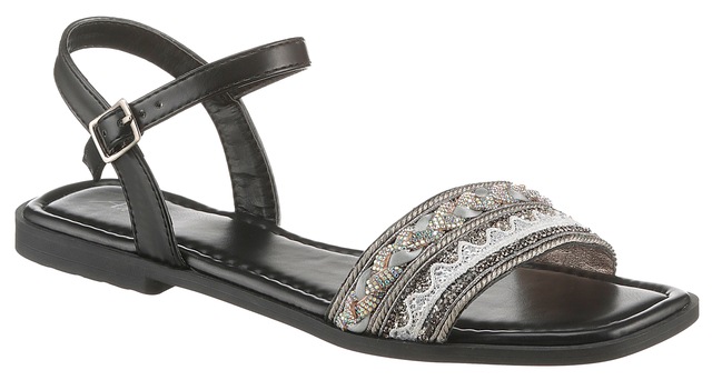 Aniston SHOES Riemchensandale  , Sommerschuh, Sandalette, Glitzersteine - NEUE KOLLEKTION