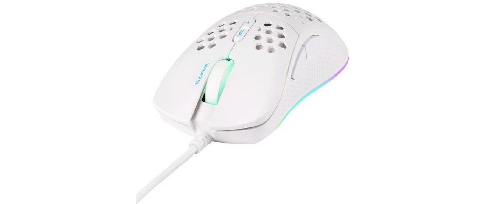 Gaming-Maus GAM-108-W WeissLeichte Gaming-Maus mit RGB-Beleuchtung