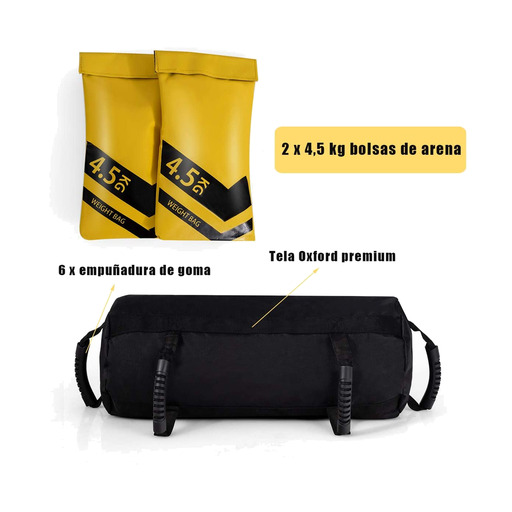 Saco de areia para treinamento Costway de 9 kg