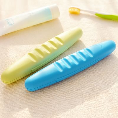 Eranso - Eenvoudige plastic reis-tandenborstelhouder
