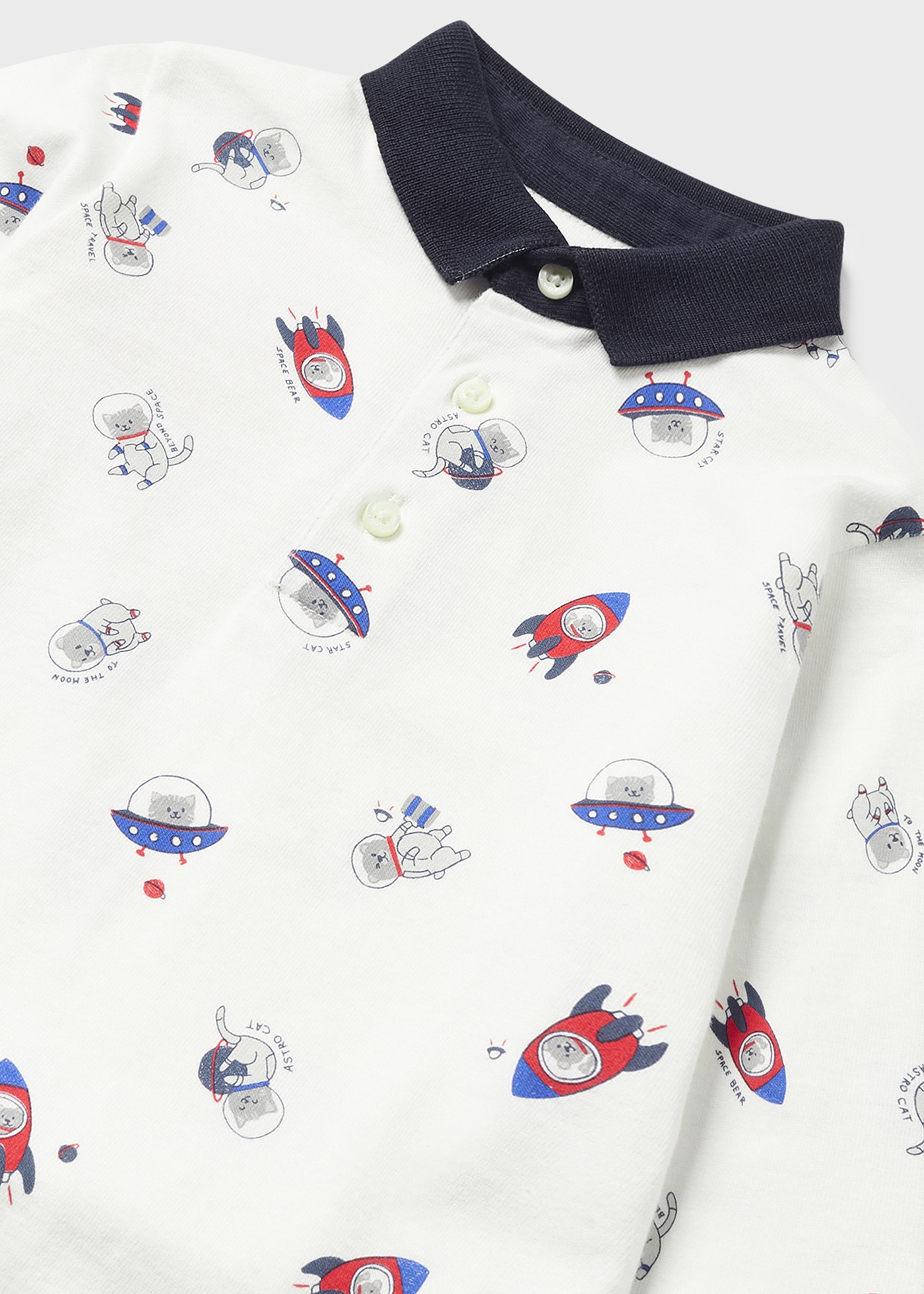Camisa polo infantil estampada Better Cotton