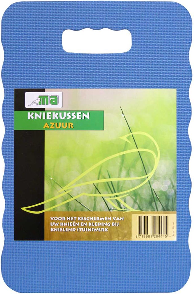 Kniekussen blauw 40 x 25 x 1,5 cm