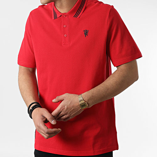Polo A Manches Courtes Manchester United FC Q2 H56686 Rouge