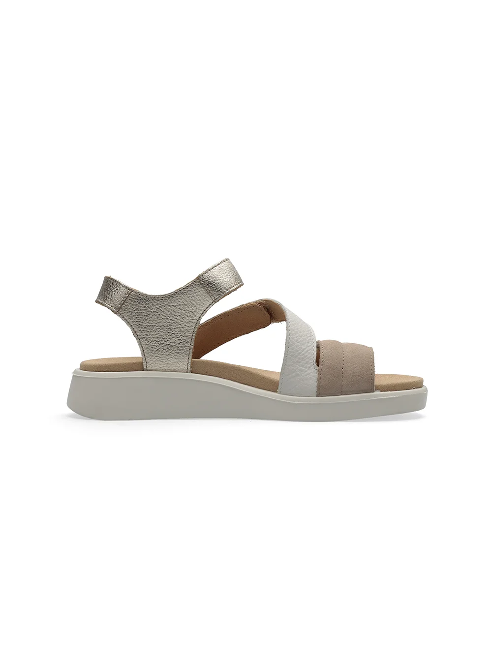 Sandale Madeira sand weiß platin