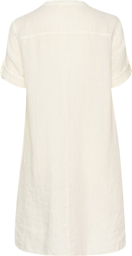 Cream CRBellis Caftan Short Dress - Molli Snow white
