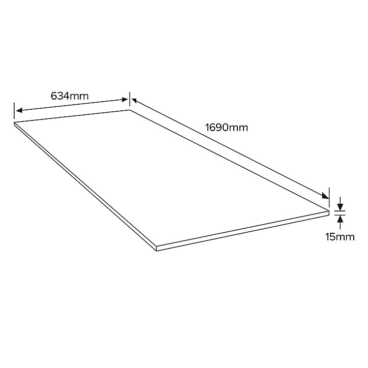 Panneau OSB 3 RL4 - 169 x 63,4 cm, ép.15 mm (vendu au panneau)