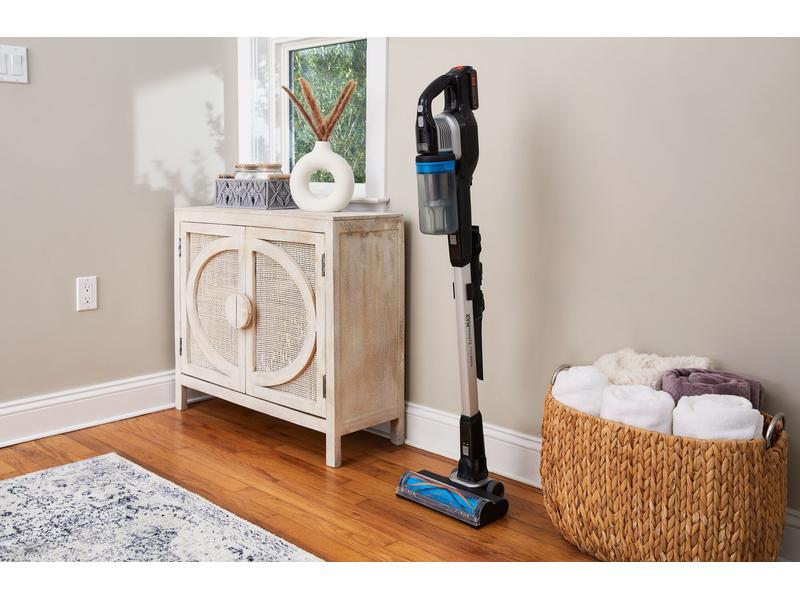 BLACK DECKER Akku-Hand- und Stielsauger BHFEB520D1 Grau/Sch Kabelloser Staubsauger mit Lichtstrahl-Stauberkennung