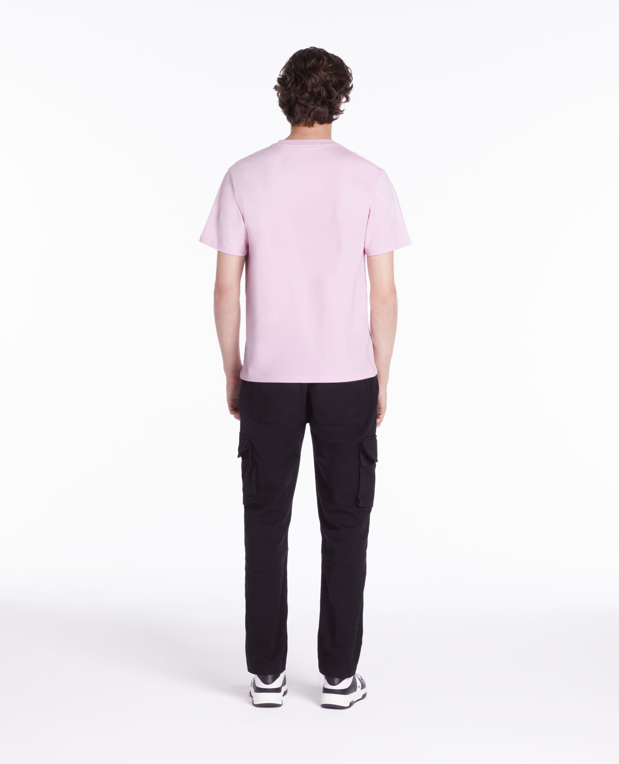 T-shirt rose avec logo