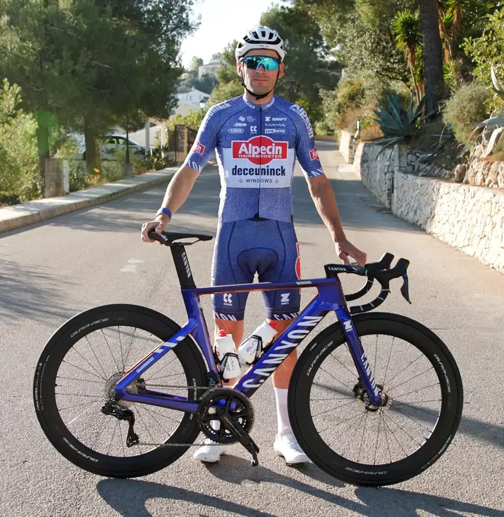 Kalas Elite Stripes Alpecin-Deceuninck Fietsshirt Korte Mouwen Heren