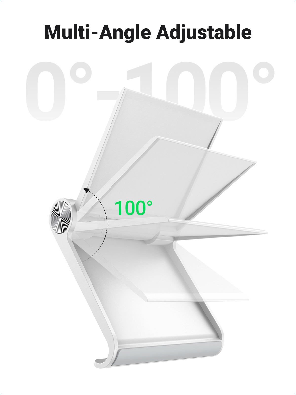 Winkel-verstellbare Smartphone / Handy Halterung (10.1 - 20.3 cm) (30285)  - Weiss