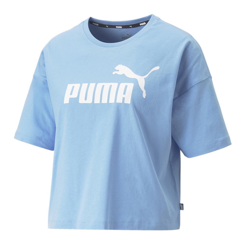 Puma T-shirt Bleu Femme Puma Essential Cropped